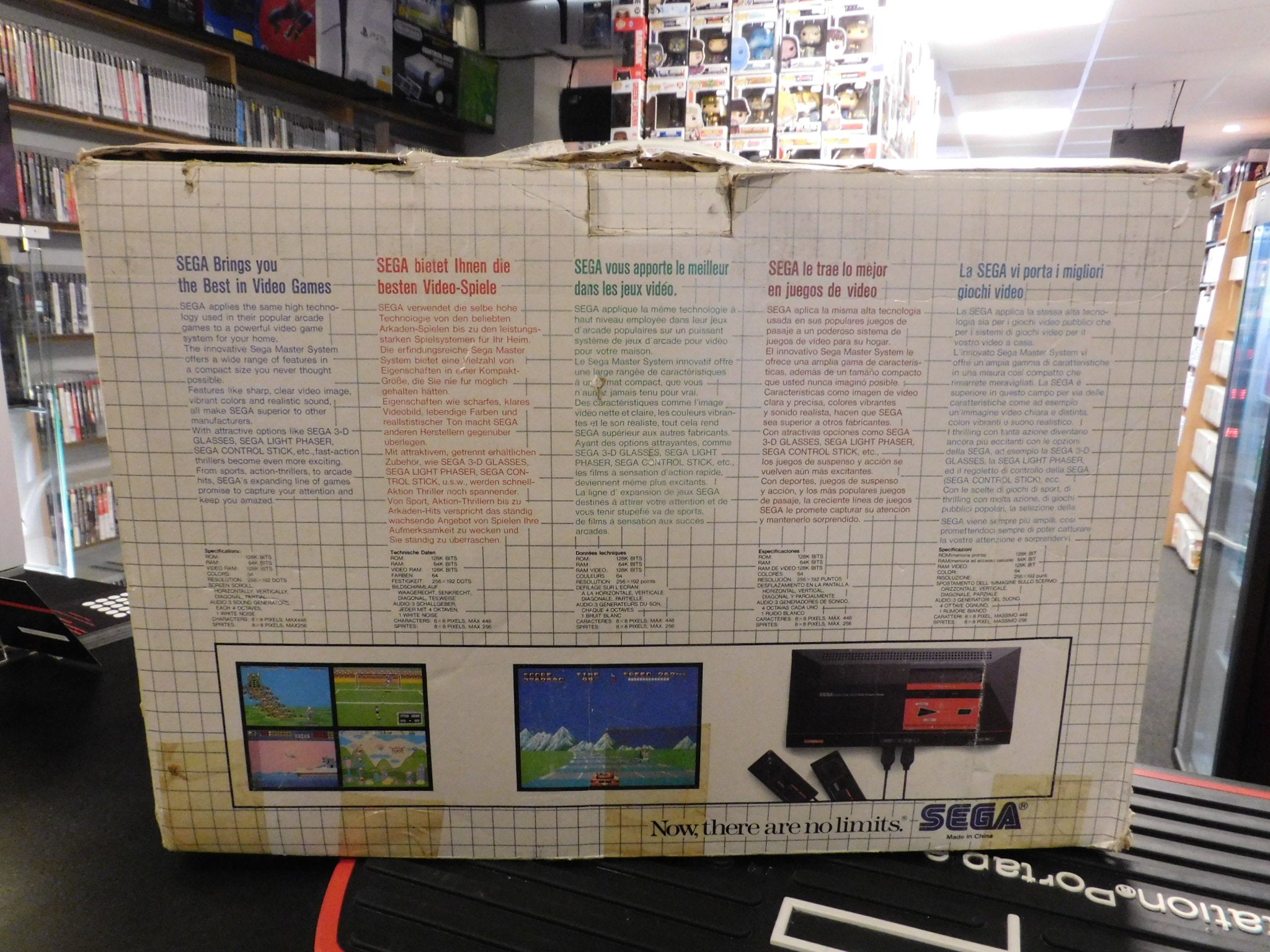 SEGA MASTER SYSTEM I  CONSOLE  HANG ON EDITION