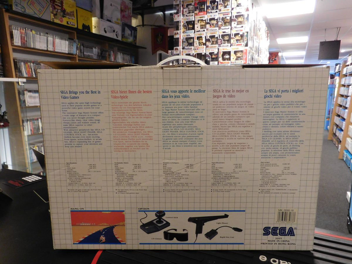SEGA MASTER SYSTEM I  CONSOLE  HANG ON EDITION