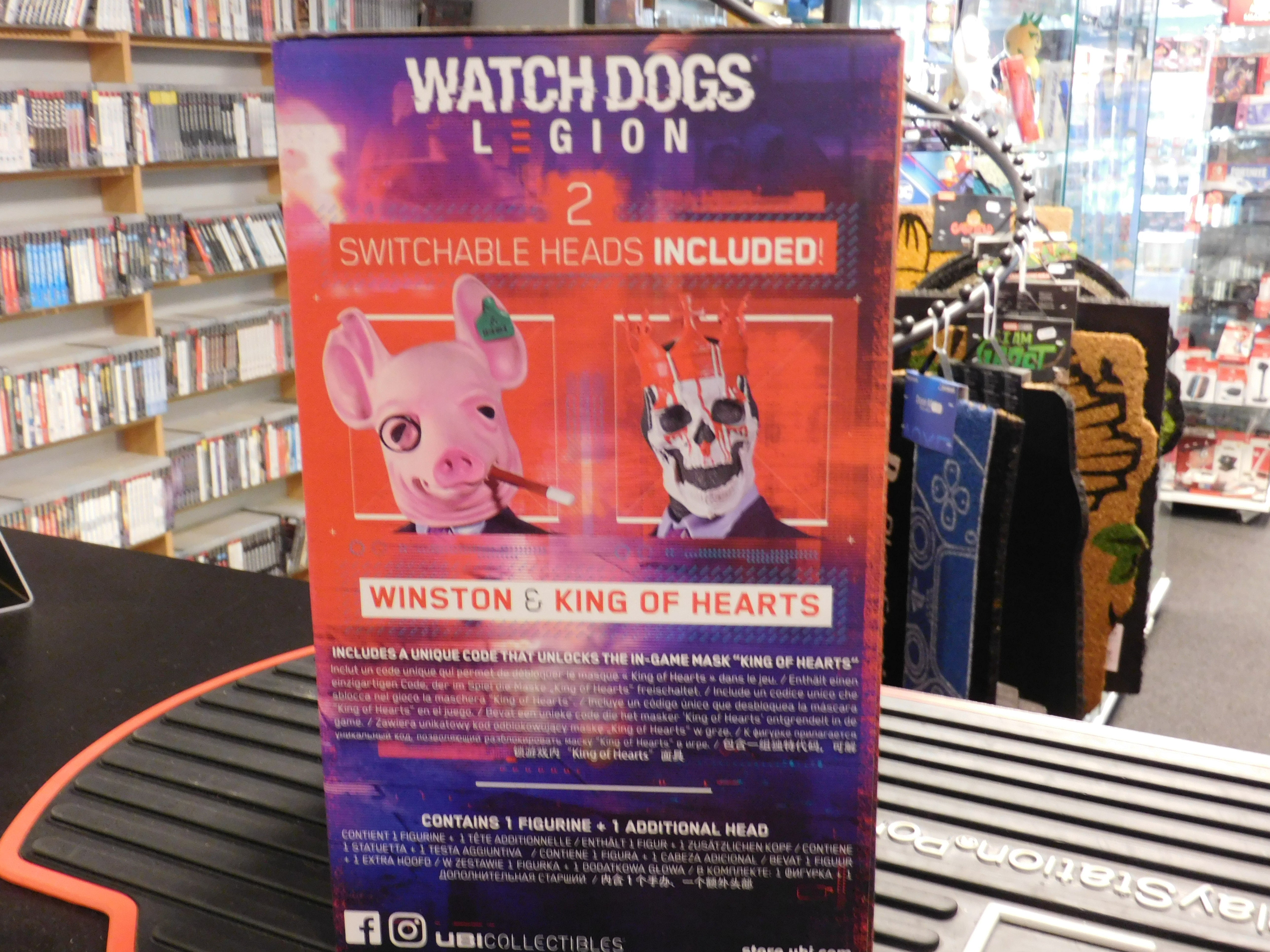 Watch Dogs Legion Resistant of London King of Hearts 2x Mask Statue