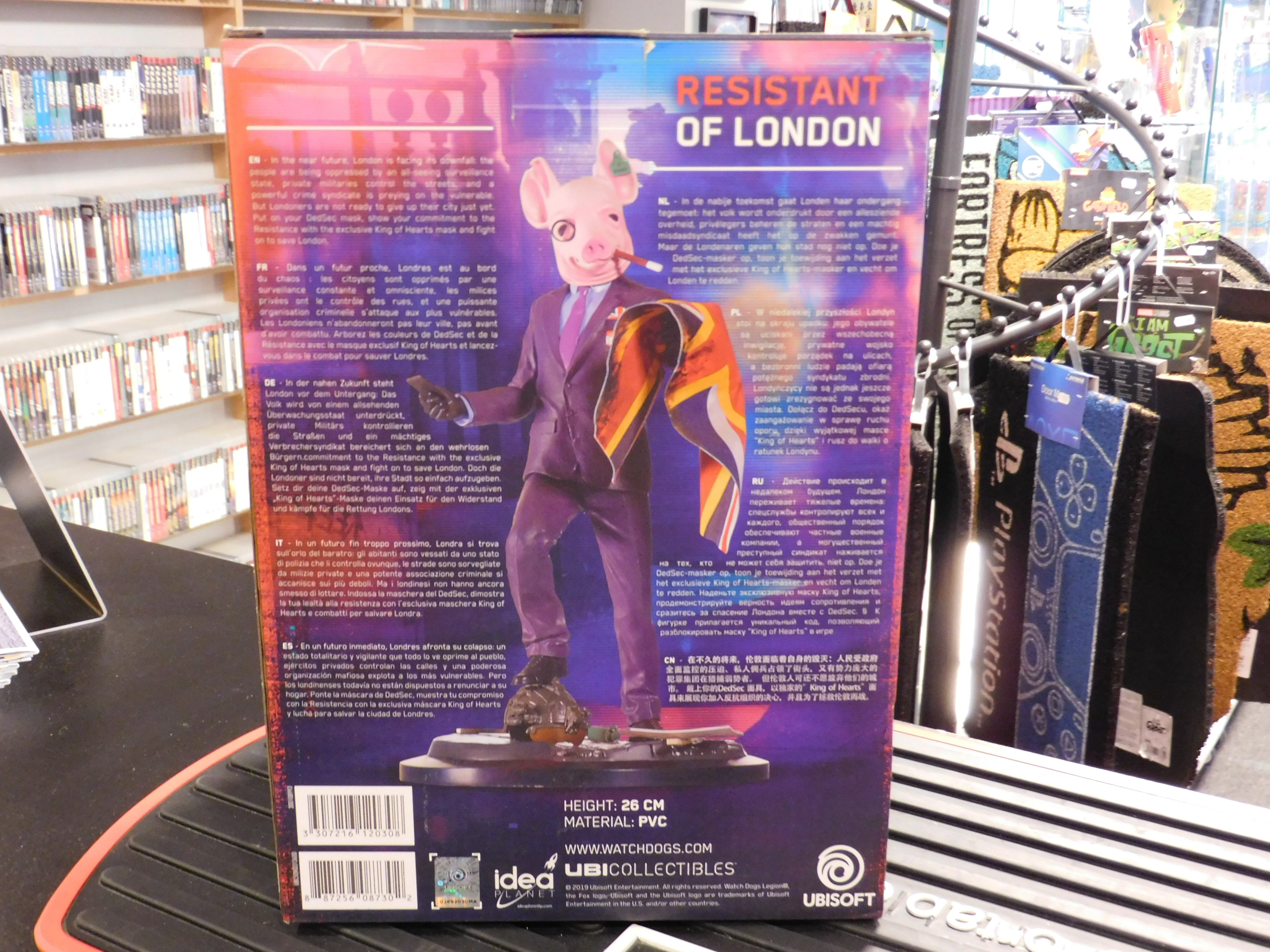 Watch Dogs Legion Resistant of London King of Hearts 2x Mask Statue