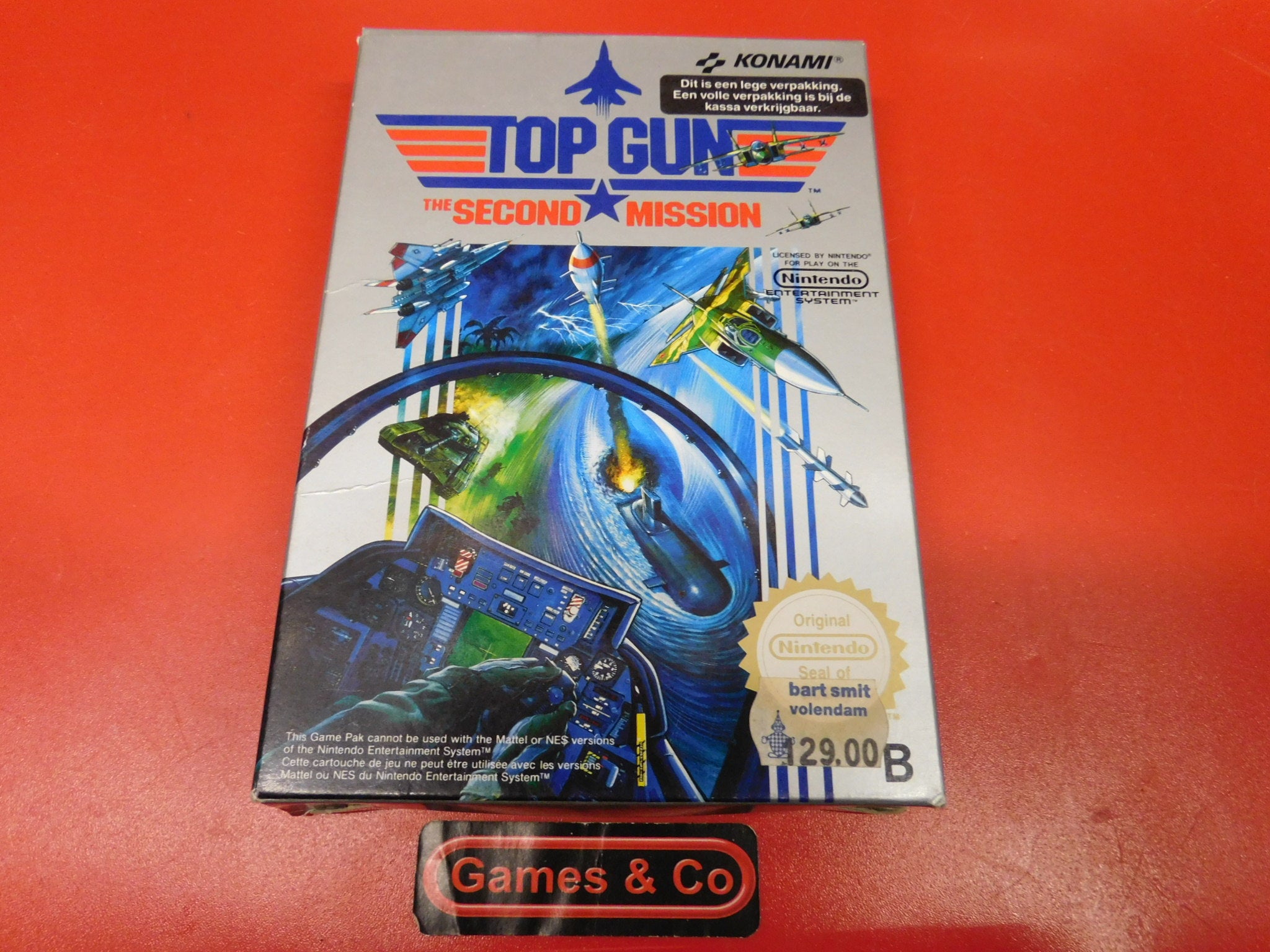 TOP GUN THE SECONS MISSION NINTENDO NES