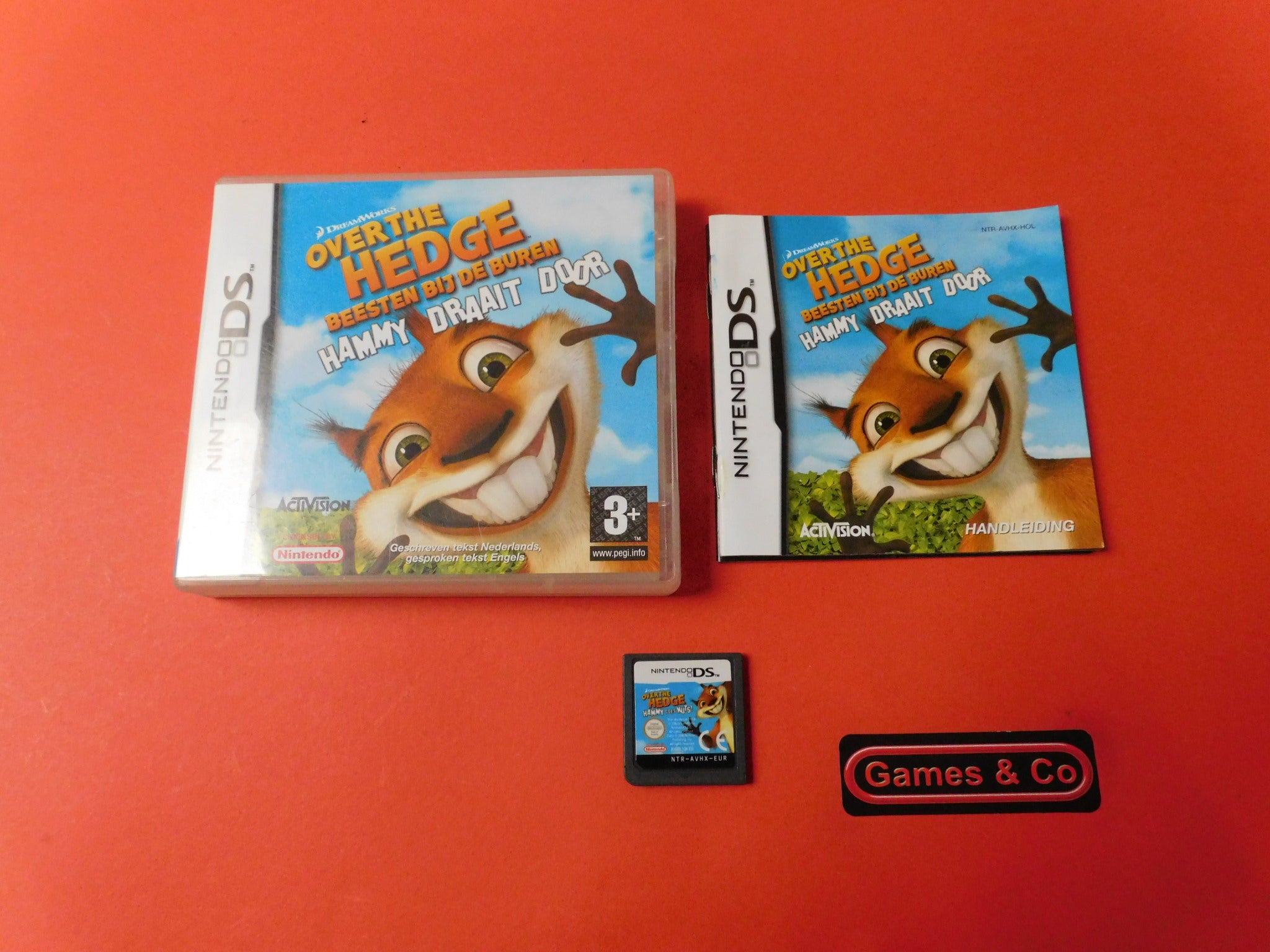 OVER THE HEDGE HAMMY DRAAIT DOOR