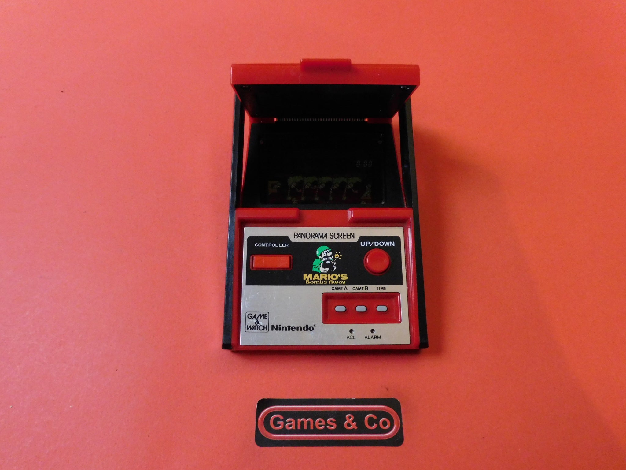 GAME & WATCH PANORAMA SCREEN MARIO'S BOMBS AWAY