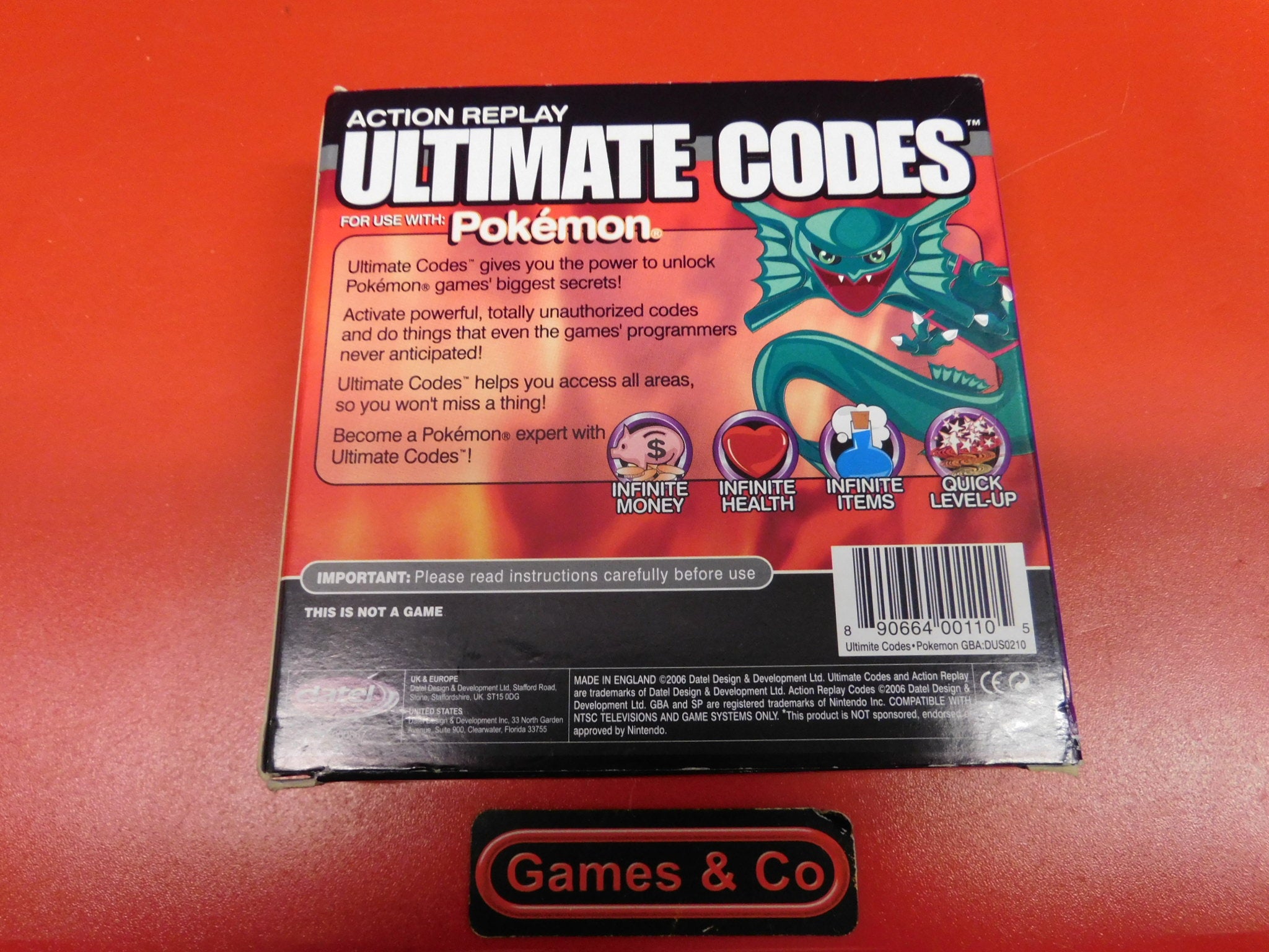 ACTION REPLAY ULTIMATE CODES FOR USE WITH POKEMON