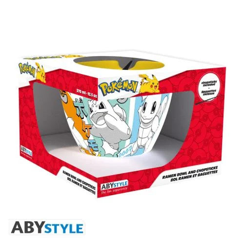 POKEMON - Starters "Manga" - Ramen bowl with chopsticks 370ml