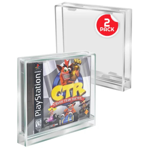 PREMIUM Acrylic Case for PlayStation 1/Single CD pack of 2