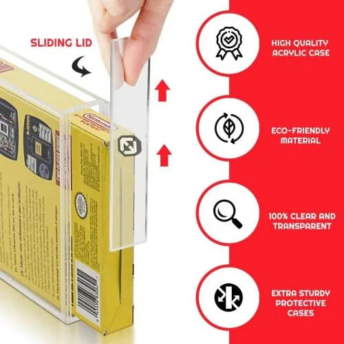 PREMIUM Acrylic case for NES 'Pack of 2