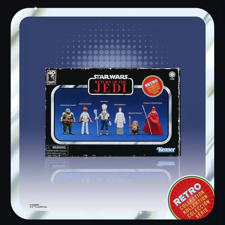 STAR WARS - Return of the Jedi - 6 figuren op kaart in een mooie verzamelbox