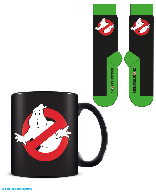 GHOSTBUSTERS - No-Ghost Sign - Mug 315ml and Socks 41-45