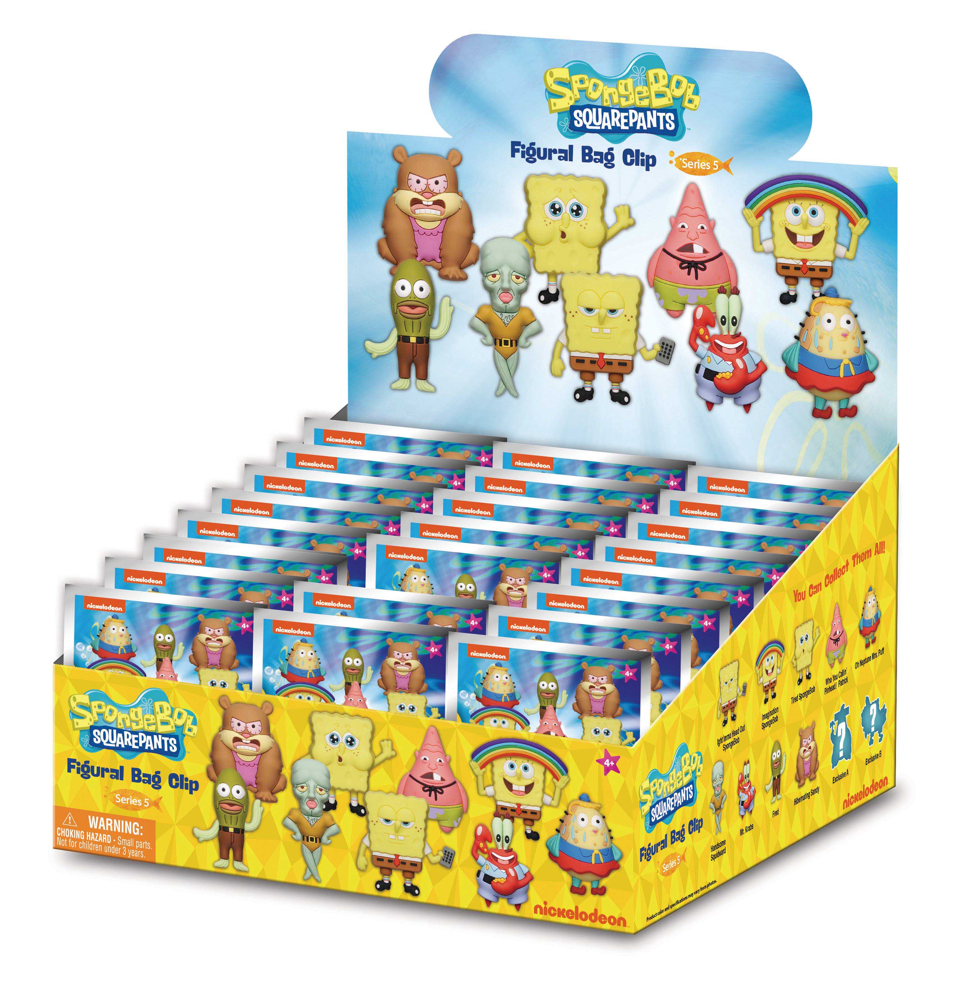 NICKELODEON - Series 5 - 3D Foam Bag Clip (1 random clip)