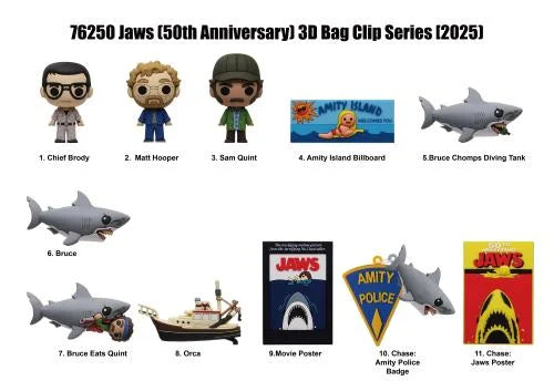 JAWS 50TH ANNIVERSARY - Series 1 - 3D Foam Bag Clip (1 stuk)