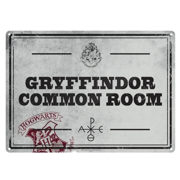 HARRY POTTER - Metal Poster 21 X 15 - Gryffindor Common Room