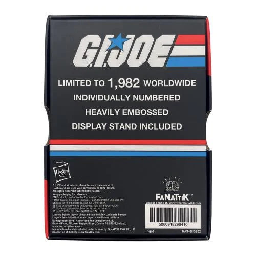 G.I. JOE - 60th Anniversary - Limited Edition Ingot