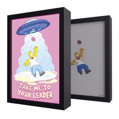 THE SIMPSONS - Homer - Framed LED Print 28x20x5cm