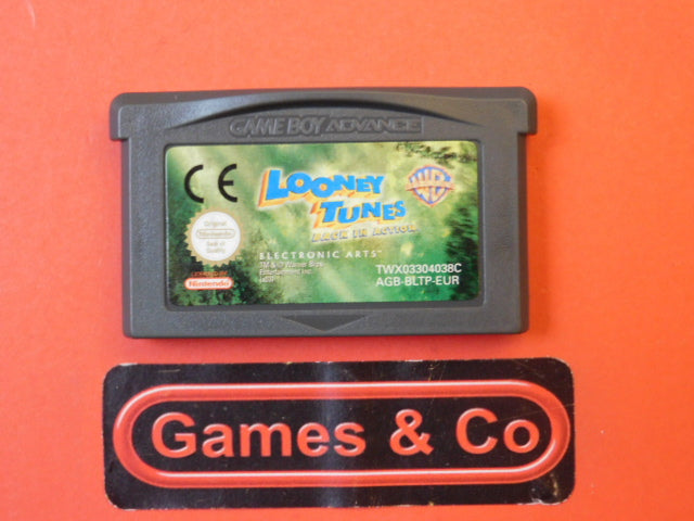 Looney Tunes Gameboy Advance cartridge - game cartridge front view with logo and label details.