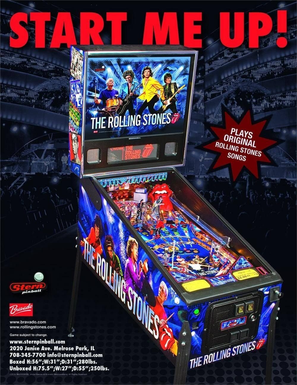 The Rolling stones Stern Pinball Games&Co oostende