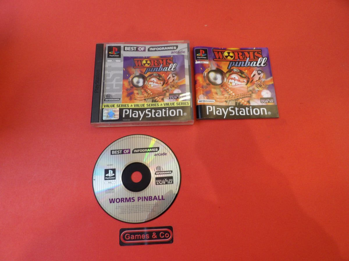 Playstation 1 Worms pinball