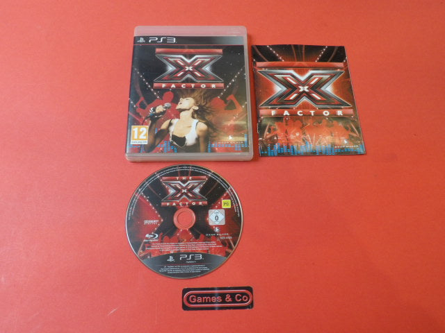 X Factor Playstation 3 game disc and case on a red background