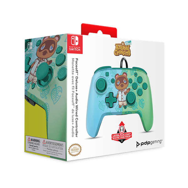 PDP - NINTENDO SWITCH FACEOFF CONTROLLER DELUXE AUDIO - ANIMAL CROSSING