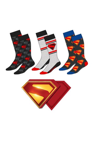 DC Comics Socks 3-Pack Superman 38-45