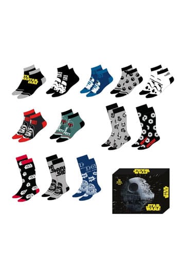 Star Wars Socks 12-Pack 38-45