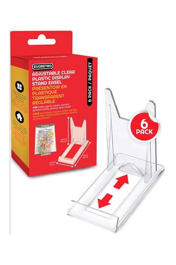 Adjustable Easel Stand 6-Pack Compatible with Video Game Cases