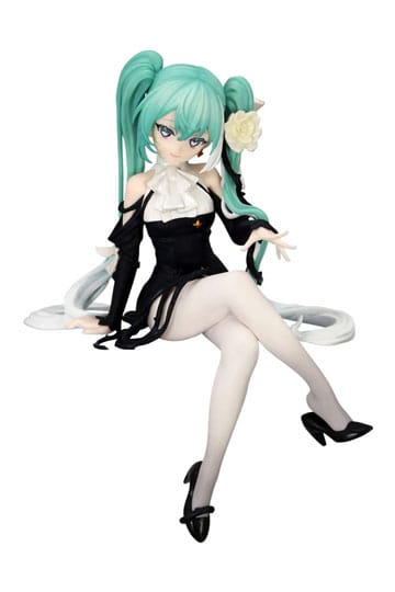 Hatsune Miku Noodle Stopper PVC Statue Flower Fairy White Rose 14 cm