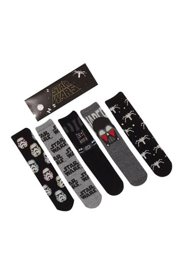 Star Wars Socks 5-Pack Dark Side S-M