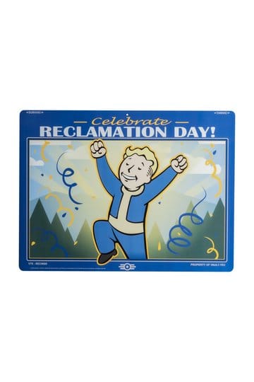 Fallout Metal Sign Reclamation Day