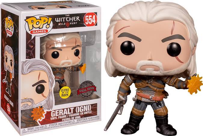 THE WITCHER WILD HUNT - POP GAMES N° 554- GEREALT (IGNI) - SPECIAL EDITION