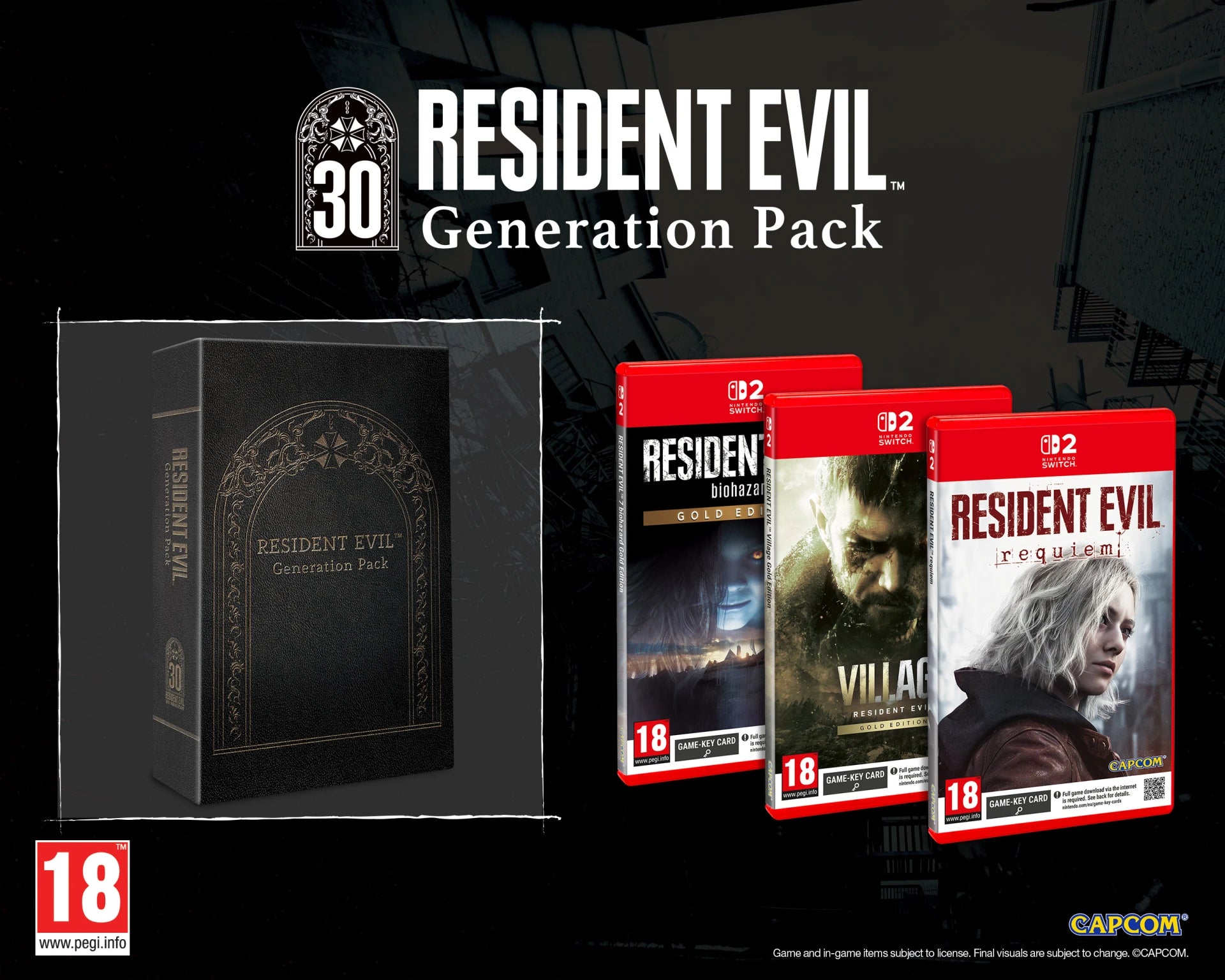 Resident Evil Generation Pack (RE7 + RE Village + Resident Evil 9 Requiem)