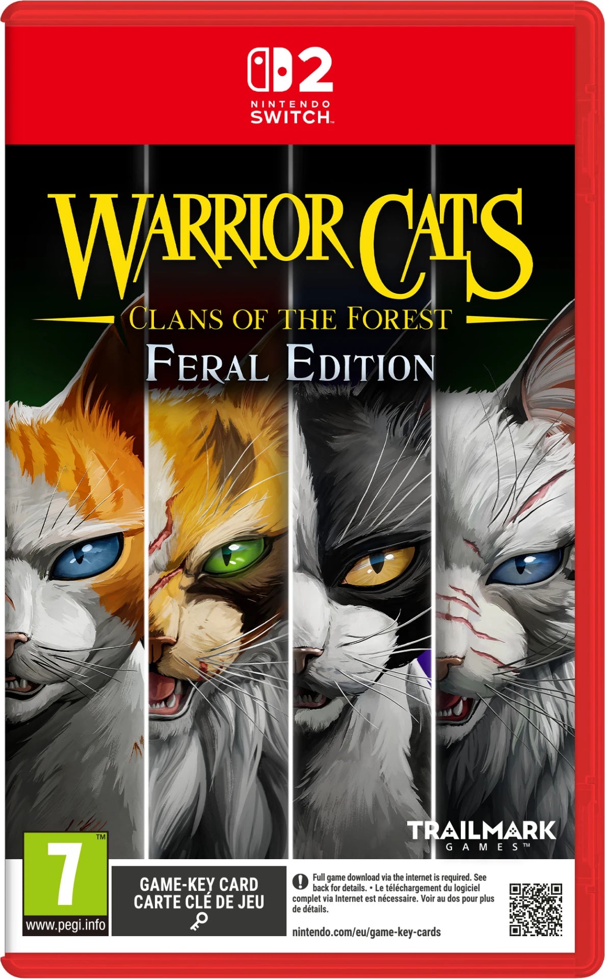 Warrior Cats Nintendo Switch 2 Game - Clans of the Forest Feral Edition