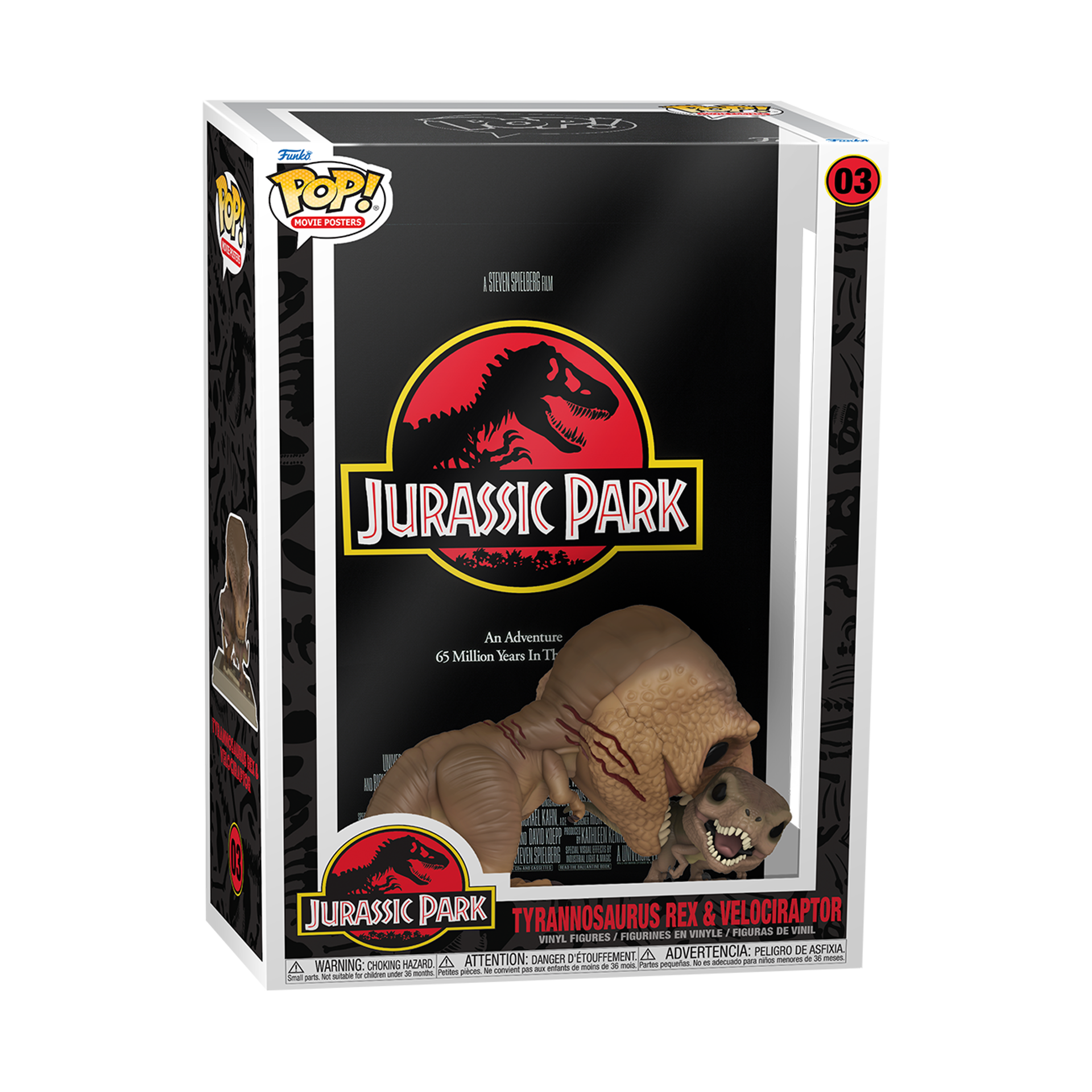 Funko Pop! Movie Posters: Jurassic Park - Tyrannosaurus Rex & Velociraptor
