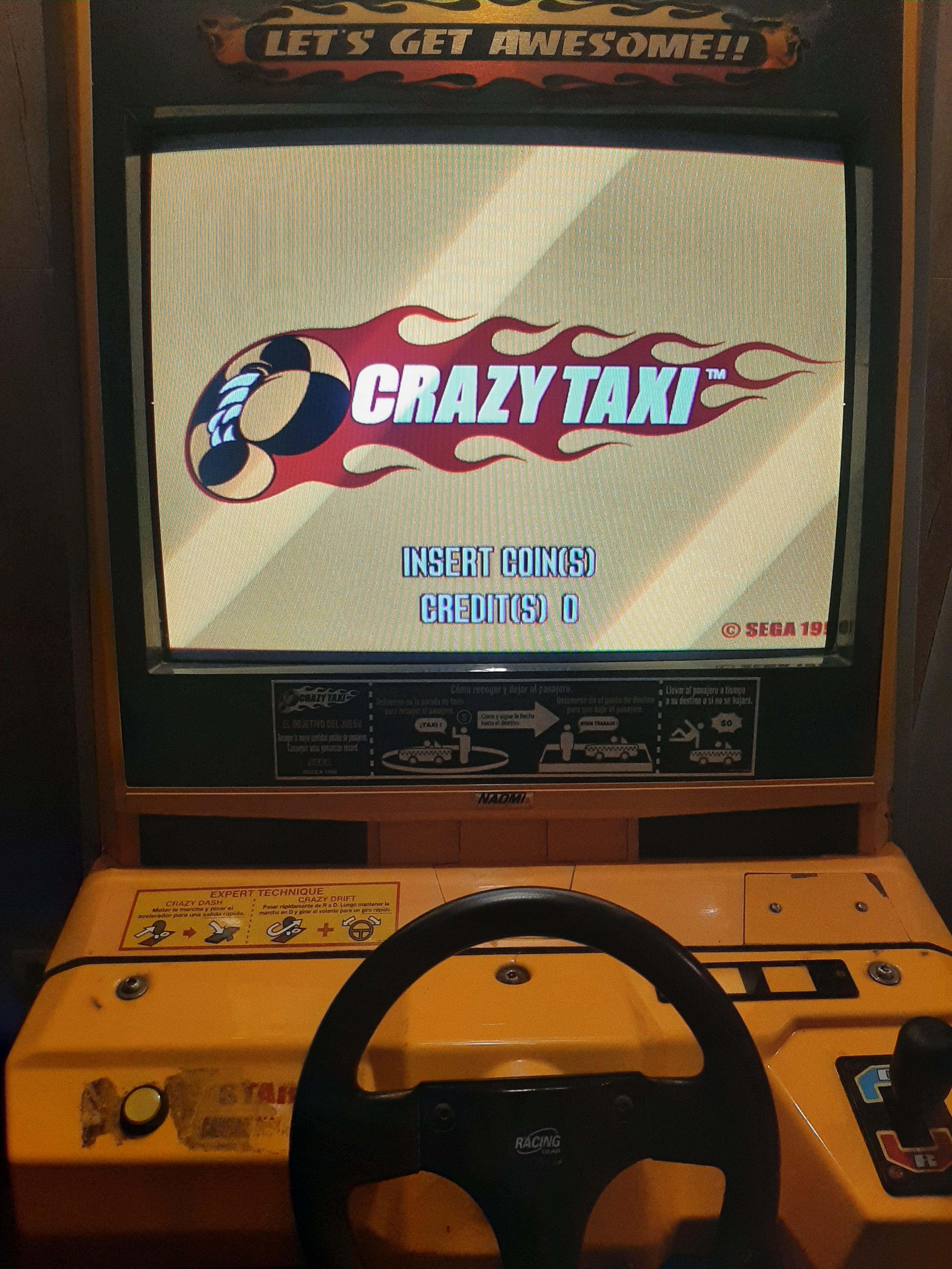 ( VERKOCHT) Sega Crazy  Taxi Arcade