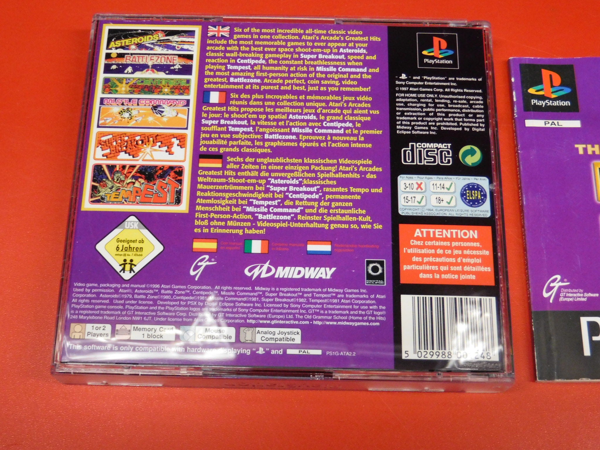THE ATARI COLLECTION 1 ARCADE'S GREATEST HITS