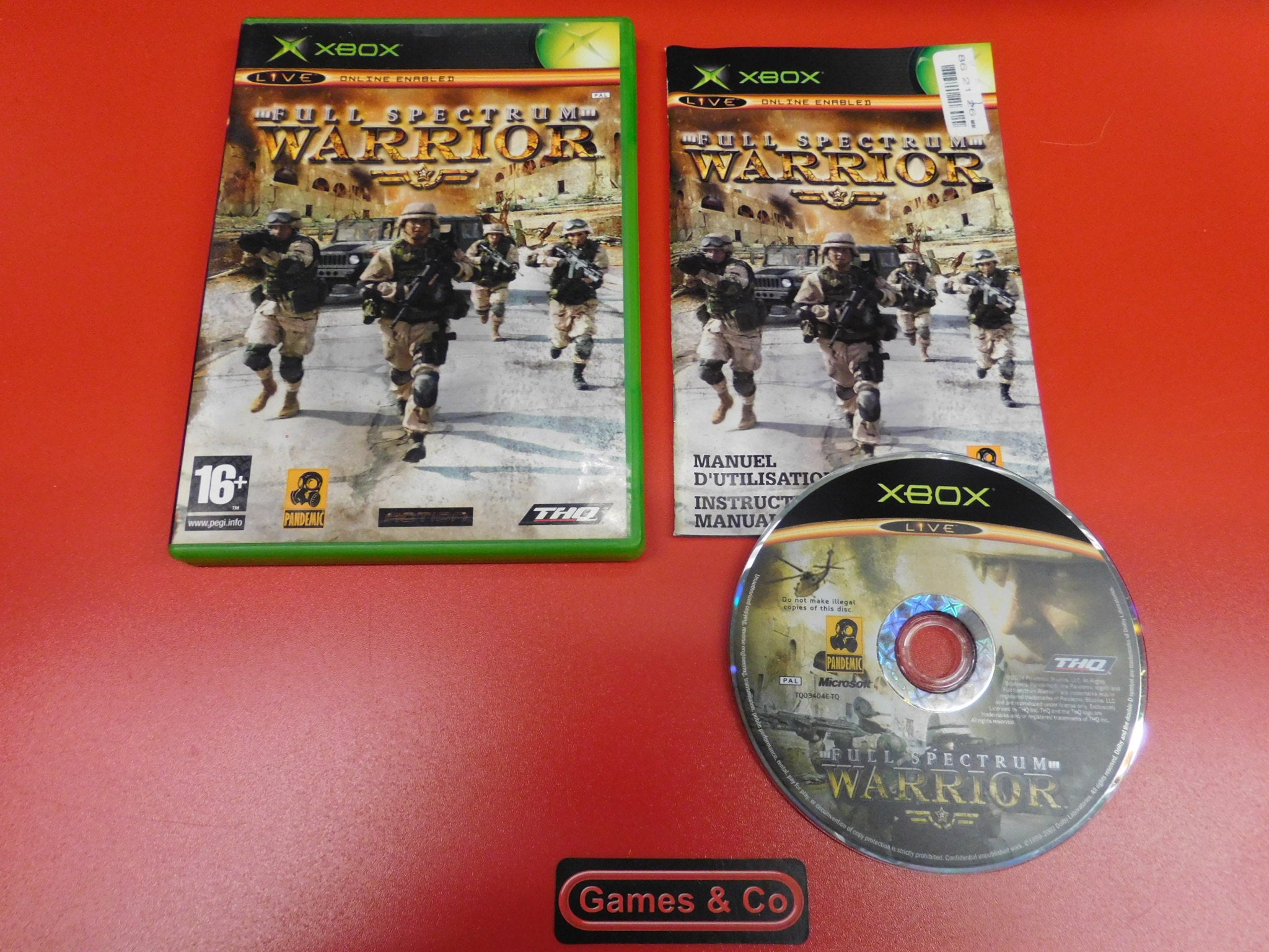 Jeu Vidéo Full Spectrum Warrior COMPLET Pour Microsoft Xbox - Bon état